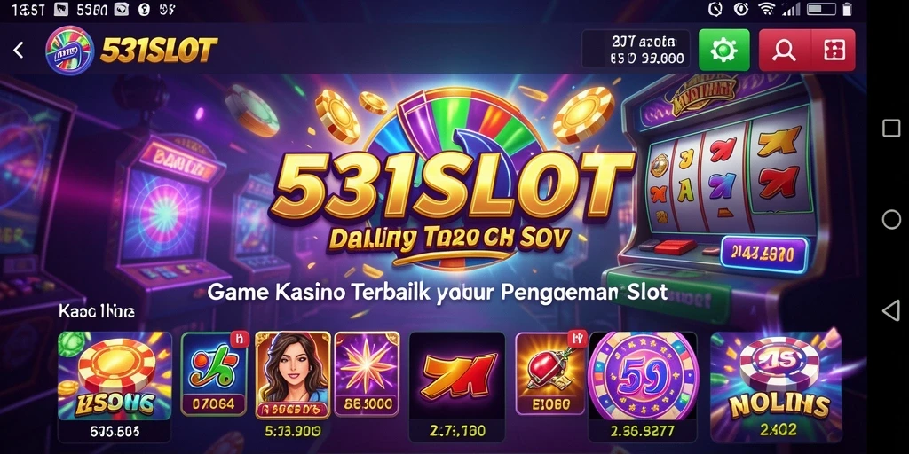 Tampilan gameplay menarik dari 531SLOT dengan mesin slot yang beragam.