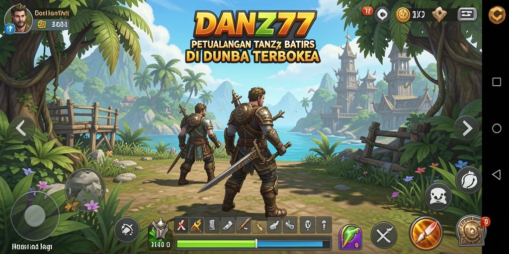 Tangkapan layar aksi seru dalam gameplay Open World DAN777.