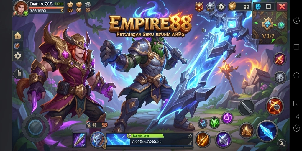 Tampilan seru dari gameplay ARPG di EMPIRE88.