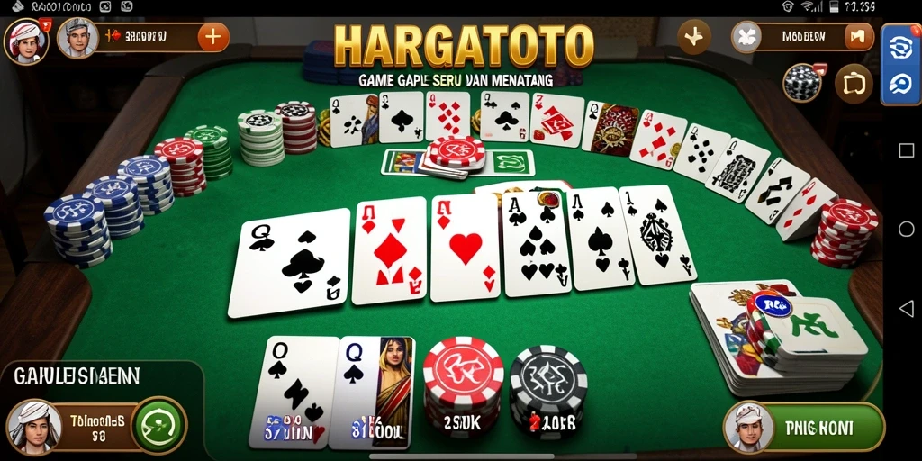 Tampilan gameplay HARGATOTO yang menarik dan interaktif.