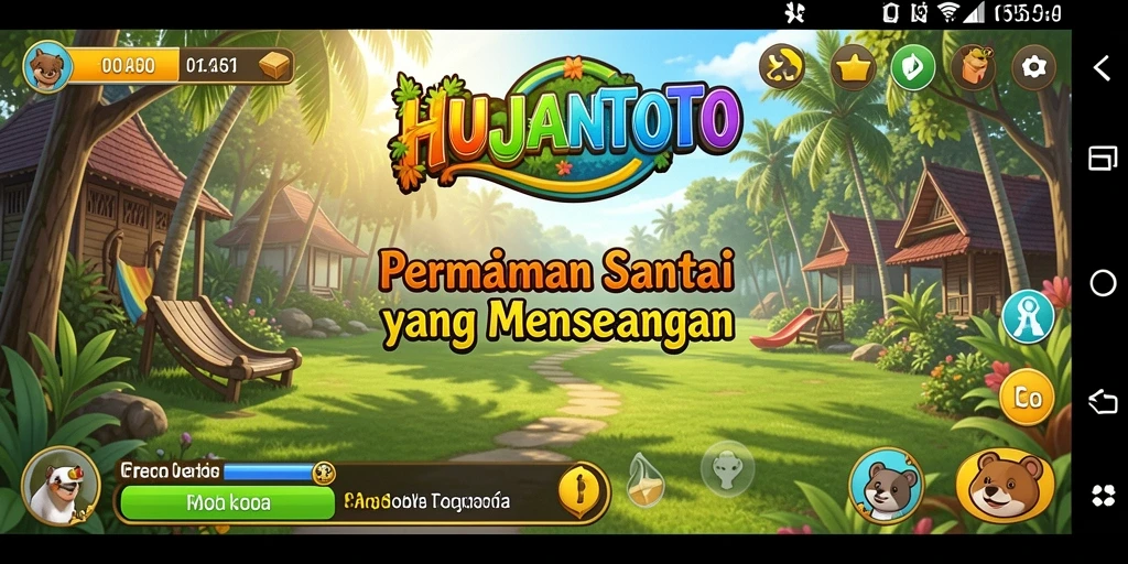 Tangkapan layar dari gameplay HUJANTOTO yang menyenangkan dan santai.