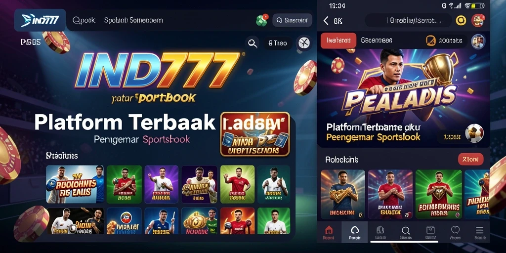 Screenshot IND777 menampilkan fungsionalitas taruhan olahraga yang menarik.