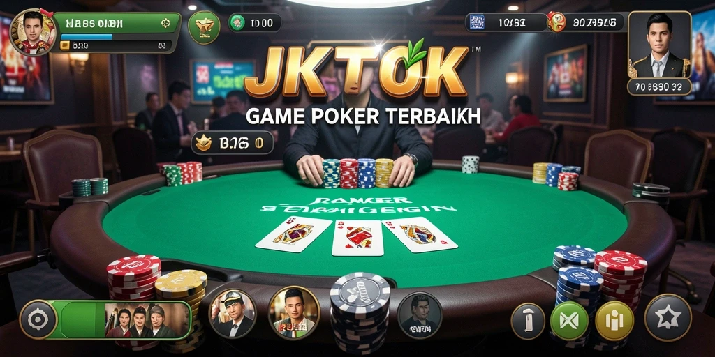 Tampilan menarik dari gameplay Poker di JKTOK.