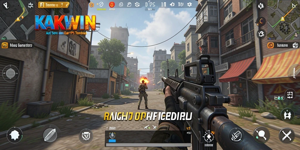 Tampilan gameplay KAKWIN yang menarik dengan aksi seru.