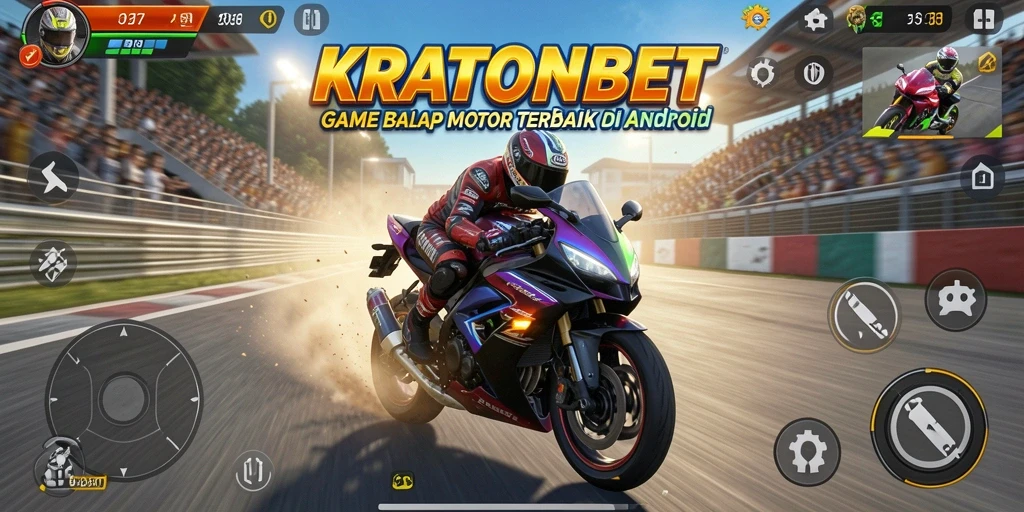 Gameplay seru balap motor di KRATONBET.