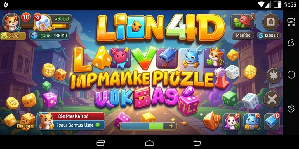 Screenshot gameplay LION4D dengan teka-teki menantang dan grafis menarik.
