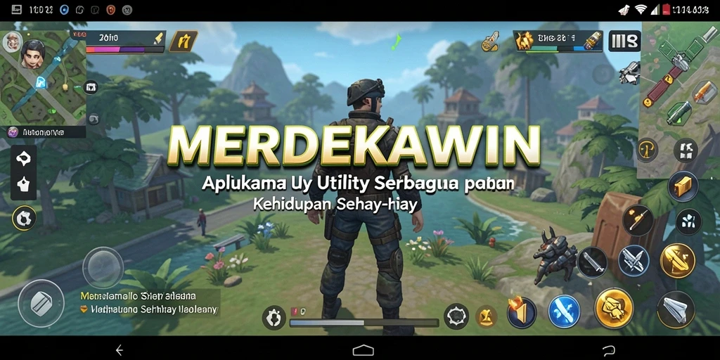 Tampilan antarmuka utama MERDEKAWIN yang menarik dan fungsional.