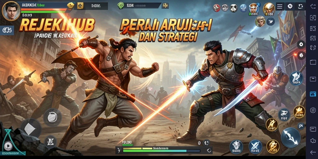 Gameplay seru dengan karakter bertarung yang dinamis.
