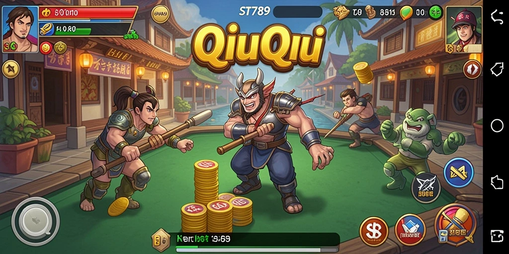 Tampilan gameplay menarik dari ST789 dengan suasana QiuQiu.