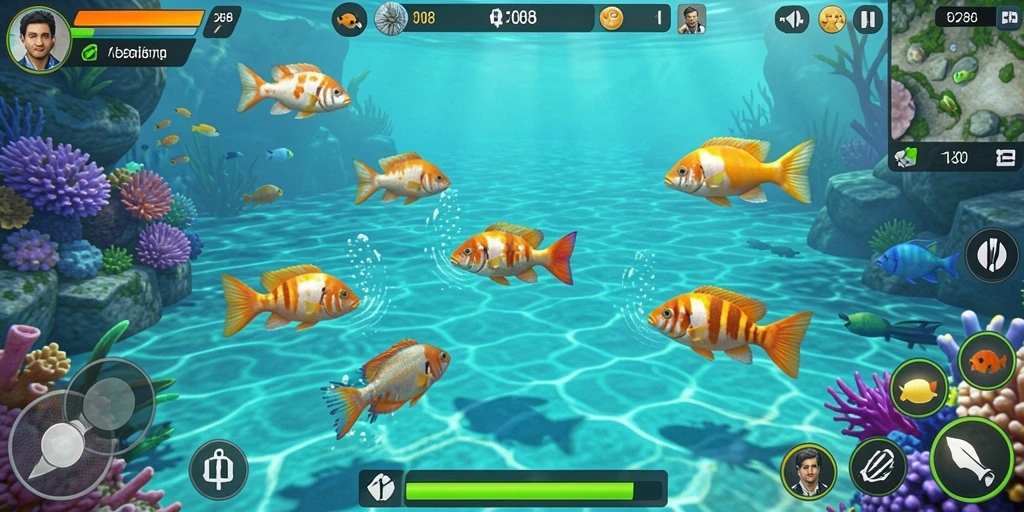 Screenshot gameplay TO288 yang menunjukkan aksi tembak ikan yang seru.