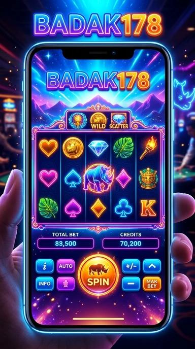 Tampilan antarmuka intuitif di badak178.